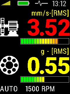 A4900 Vibrio overall values rms